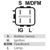 Regulator for alternator Denso 104210-8000 / 104210-8010
