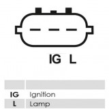 Regler für lichtmaschine Bosch 0124120001 / 0124220012