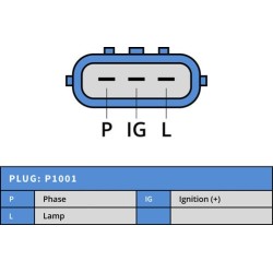 Alternador DENSO DAN2030 sustituye 0R4327 / 0R9273