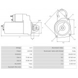 Starter replacing 31200-RAA-A51 / 31200-RAA-A52 for Honda