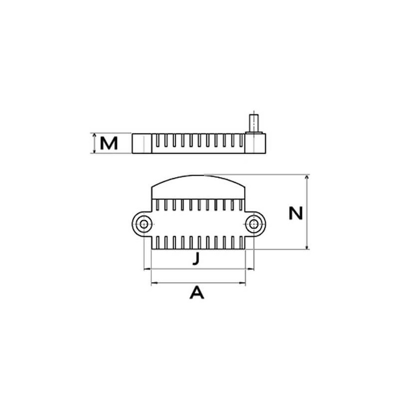 Rectifier for alternator Bosch 0120340001 / 0120340002