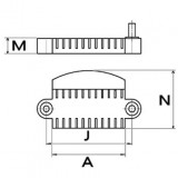 Pont de diode pour alternateur Bosch 0120340001 / 0120340002