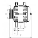 Alternator replacing 0125811039 / 0125811040 for Iveco