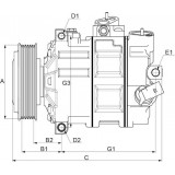 Compressore dell'aria condizionata si sostituisce 95200-M68KC0 / 447280-0490 / 27630-4A00G