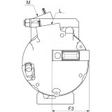 Compressore dell'aria condizionata si sostituisce 95200-M68KC0 / 447280-0490 / 27630-4A00G