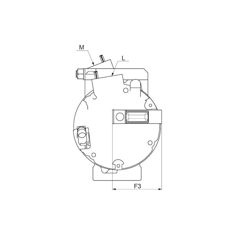 AC compressor replacing 95200-M68KC0 / 447280-0490 / 27630-4A00G