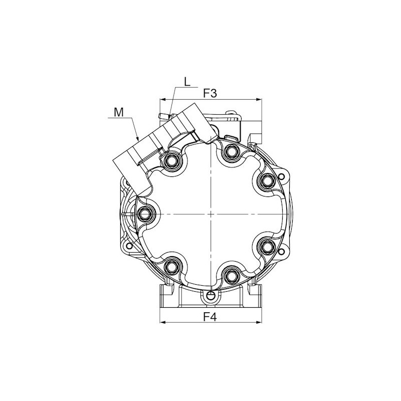 Compressore dell'aria condizionata si sostituisce 93193972 / 6854093 / 5E5275900