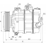 AC compressor replacing Z0014345B / C813256X / 926009154R
