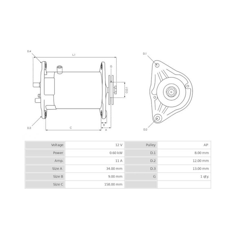 Dynastarter ersetzt GSB10702B Club Car / Yamaha