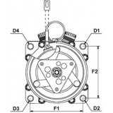 AC compressor replacing 75R89424 / SD7H15-4435