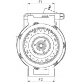 Compressore dell'aria condizionata si sostituisce A0022308211/ A0022301111 / 4471500280