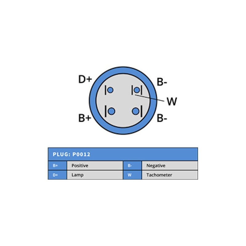 Alternateur Prestolite 66021491 Caterpillar 60A