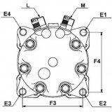 Compresseur de climatisation remplace SD7H15-8233 / SD7H15-8139 / 5700334