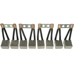 Juego de escobillas para motor de arranque Paris-rhone D15E14 / D15E15 / D15E28