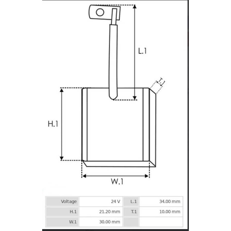Kohlensatz  für anlasser DENSO 128000-2451 / 128000-2470 / 128000-2560 / 128000-2561 Kohlensatz  für anlasser DENSO 128000-2451 / 128000-2470 / 128000-2560 / 128000-2561