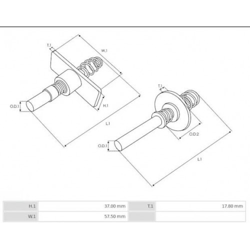 Magnetkontakt für Bosch-Anlasser 0001107037 / 0001108415