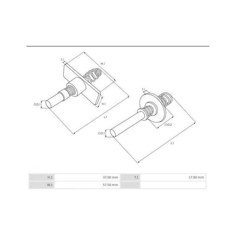 Contact for solenoid for starter Bosch 0001107037 / 0001108415