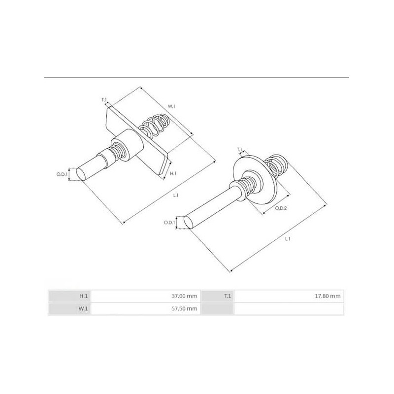 Magnetkontakt für Bosch-Anlasser 0001107037 / 0001108415