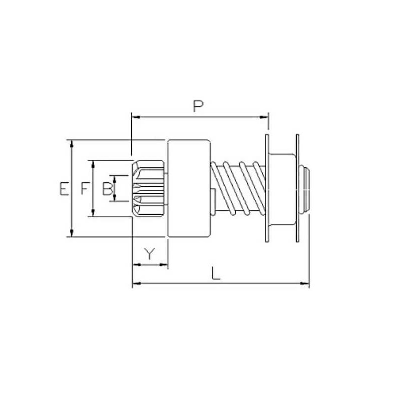 Ritzel für anlasser Delco remy 3471141 / 3471143 / 3471144