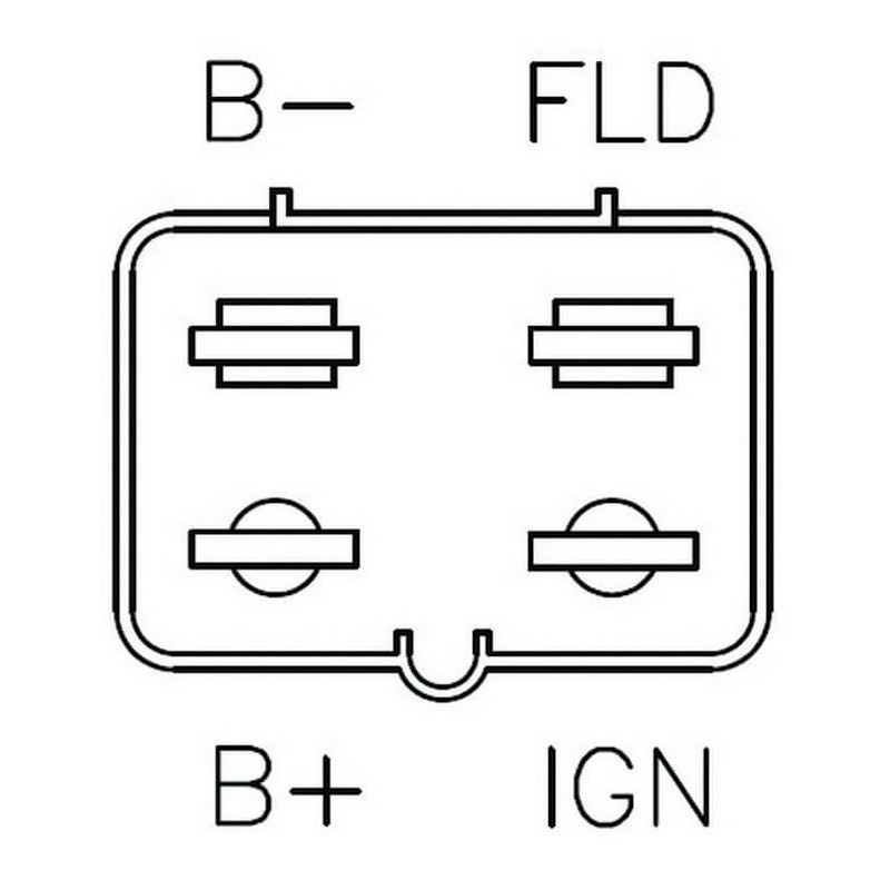 Regulator for alternator Motorola 8AL2006F / 8AL2007F / 8AL2008K