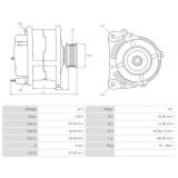 Lichtmaschine ersetzt A002TX2991 / A2TX2991 / CK4T10300AB