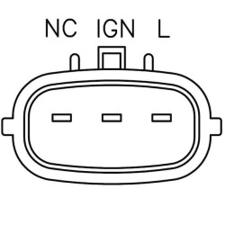 Regulador para alternador Denso 101211-7630 / 101211-7632 / 101211-7633