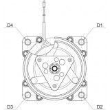 Compresseur de climatisation remplace SD7H15-4435 / 75R89424