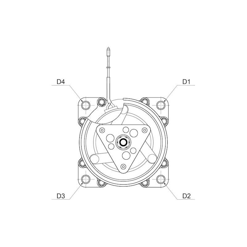 AC compressor replacing SD7H15-4435 / 75R89424