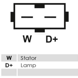 Alternador sustituye Bosch 0123320018 para VW LT / Transporter