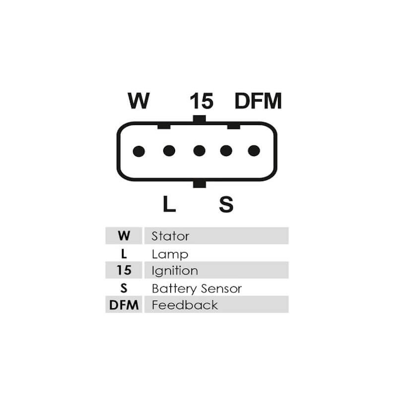 Alternatore equivalente 01182764 / 1182764 / 20707050 / A004TA8191 / A4TA8191