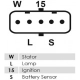 Regler für lichtmaschine Mitsubishi A004TA8191 / A004TA8391