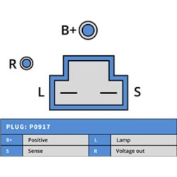 Lichtmaschine ersetzt 1101109 / 10463308 Chrevolet 100A