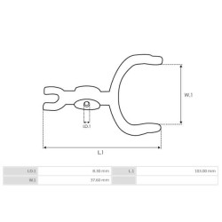 horquilla para motor de arranque Bosch 0001358048 / 0001358049 / 0001358050