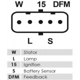 Regler für lichtmaschine BOSCH 0124555017 / 0124555018 / 0124555020 / 0124555027