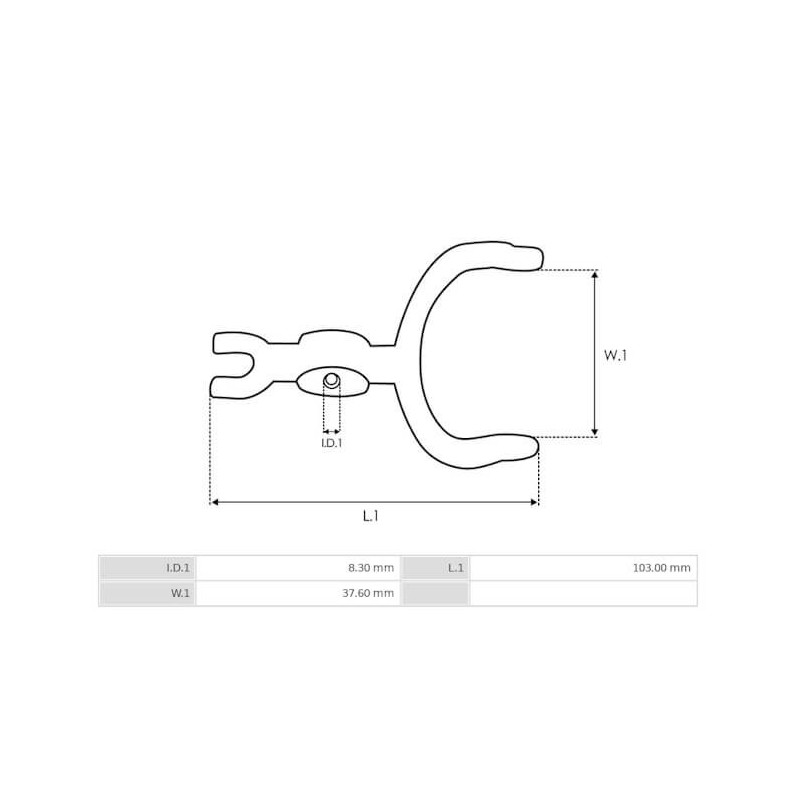 Fourchette pour démarreur Bosch 0001358049 / 0001359008 / 0001359014