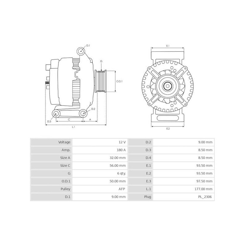 Alternator replacing 0121715029 / 0121715129 / 0131549002