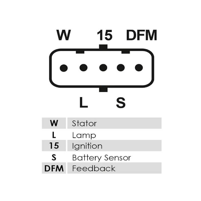 Lichtmaschine 0128821011 / 0124655615 Mercedes 150A