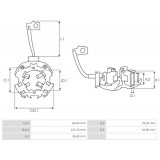 Portaspazzole per motorino di avviamento Delco remy 10461081 / 10478805 / 10478806