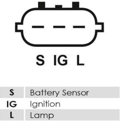 Regulador para alternador Denso 101211-0770 / 101211-4150 / 101211-5450