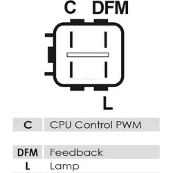 Regulador para alternador Denso 104210-1060 / 104210-1800 / 104210-2870