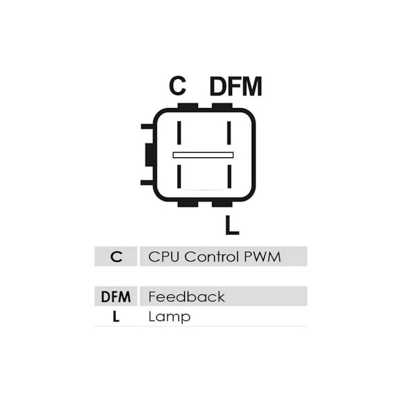 Regler für lichtmaschine Denso 104210-1060 / 104210-1800 / 104210-2870
