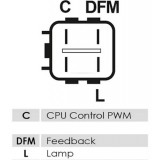 Regulator for alternator Denso 104210-1060 / 104210-1800 / 104210-2870