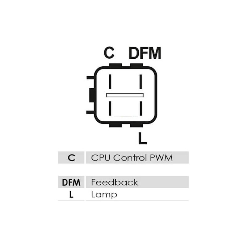 Regulator for alternator Denso 104210-1060 / 104210-1800 / 104210-2870