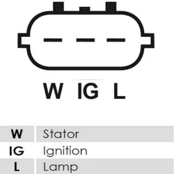 Alternator replacing 101211-2770 / DAN2031 Caterpillar 55A