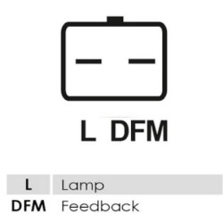 Regulador para alternador Bosch 0124525028 / 0124525043 / 0124525044