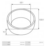 Butée pour démarreur Ford 1S4U11000AA / 1S4U11000AB / 1S7U11000AA