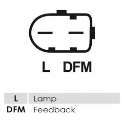 Alternatore sostituisce 2606005 / 2606005A / TG11C057 / Volkswagen 03C903023H