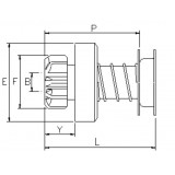 Ritzel für Anlasser Paris-rhone D11E101 / D11E43 / D11E57 / D11E87