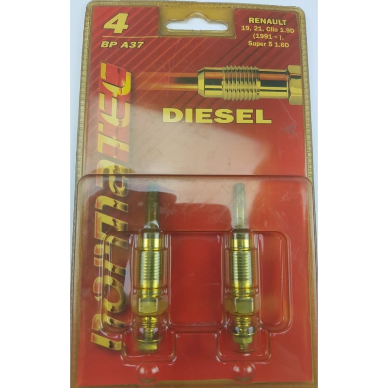 Set of 2 Glow plug for Renault 9 / 11 / 19 / 21