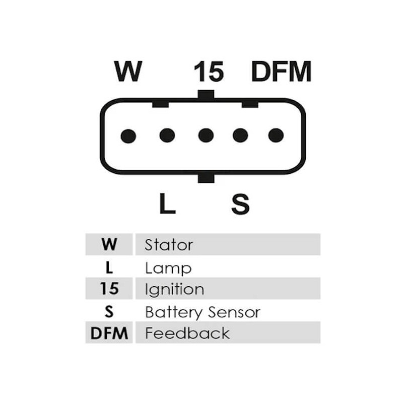 Alternator replacing 0124555003 / 0124555040 / 0124555041